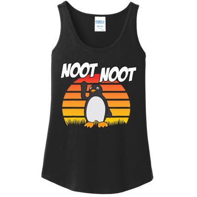 Noot Noot Penguin Vintage Gift Ladies Essential Tank