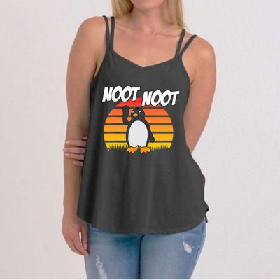 Noot Noot Penguin Vintage Gift Women's Strappy Tank