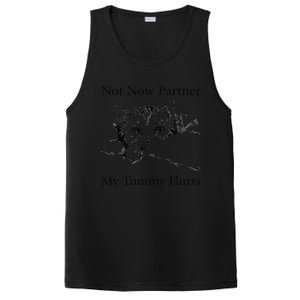 Not Now Partner My Tummy Hurts Funny Cat Design Cat Lovers PosiCharge Competitor Tank