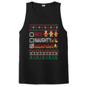 Nice Naughty Proud Ger Christmas Family Group Gift PosiCharge Competitor Tank