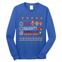 Nice Naughty Proud Ger Christmas Family Group Gift Long Sleeve Shirt