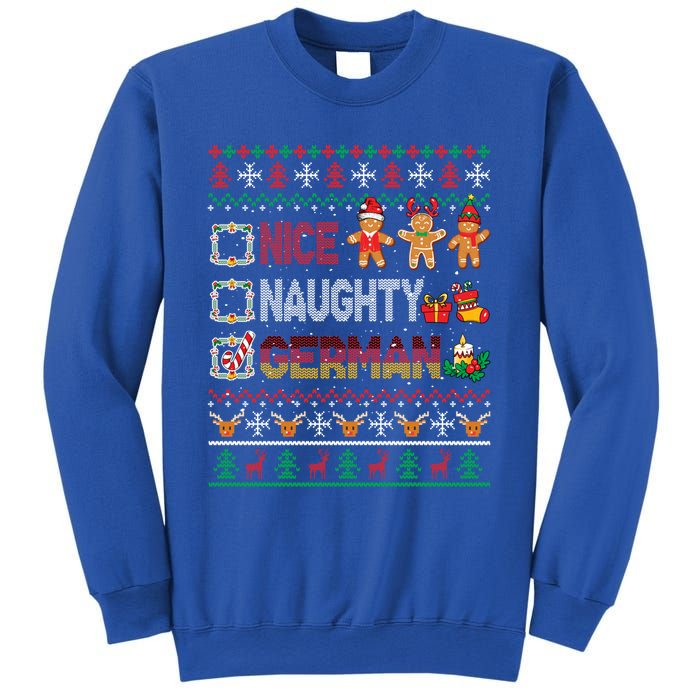 Nice Naughty Proud Ger Christmas Family Group Gift Sweatshirt