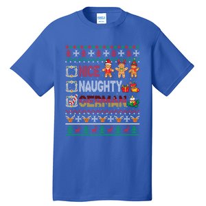 Nice Naughty Proud Ger Christmas Family Group Gift Tall T-Shirt