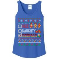 Nice Naughty Proud Ger Christmas Family Group Gift Ladies Essential Tank