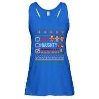 Nice Naughty Proud Ger Christmas Family Group Gift Ladies Essential Flowy Tank