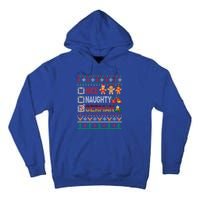 Nice Naughty Proud Ger Christmas Family Group Gift Tall Hoodie