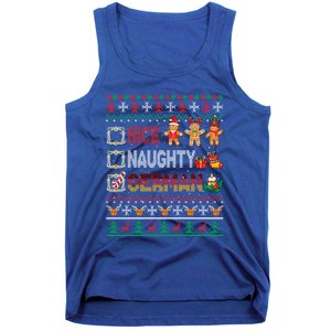 Nice Naughty Proud Ger Christmas Family Group Gift Tank Top