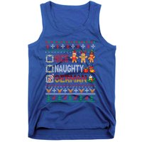 Nice Naughty Proud Ger Christmas Family Group Gift Tank Top