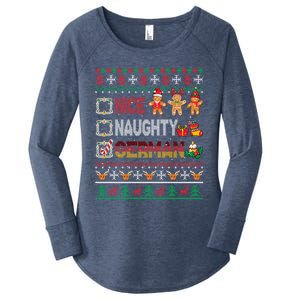 Nice Naughty Proud Ger Christmas Family Group Gift Women's Perfect Tri Tunic Long Sleeve Shirt