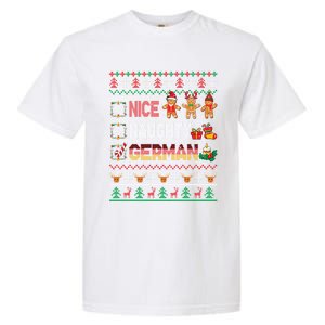 Nice Naughty Proud Ger Christmas Family Group Gift Garment-Dyed Heavyweight T-Shirt