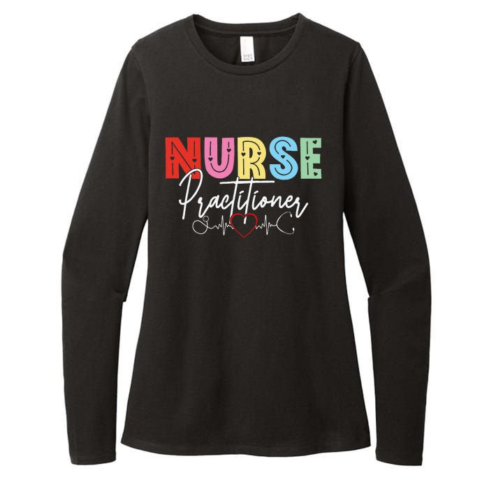 NP Nurse Practitioner Valentine's day Healthcare Examination Womens CVC Long Sleeve Shirt