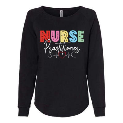 NP Nurse Practitioner Valentine's day Healthcare Examination Womens California Wash Sweatshirt