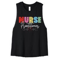 NP Nurse Practitioner Valentine's day Healthcare Examination Women's Racerback Cropped Tank