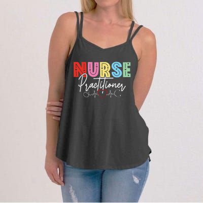 NP Nurse Practitioner Valentine's day Healthcare Examination Women's Strappy Tank