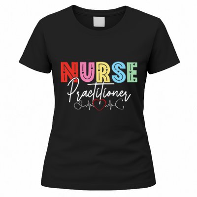 NP Nurse Practitioner Valentine's day Healthcare Examination Women's T-Shirt