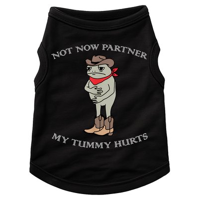 Not Now Partner My Tummy Hurts Doggie Tank