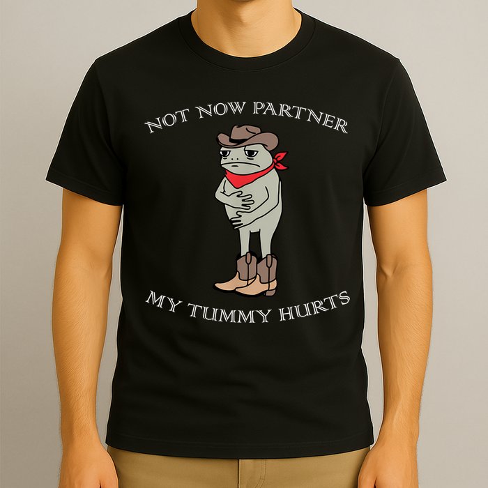 Not Now Partner My Tummy Hurts T-Shirt