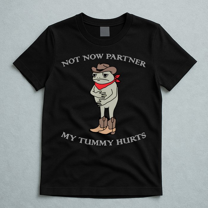Not Now Partner My Tummy Hurts T-Shirt