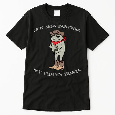 Not Now Partner My Tummy Hurts Tall T-Shirt