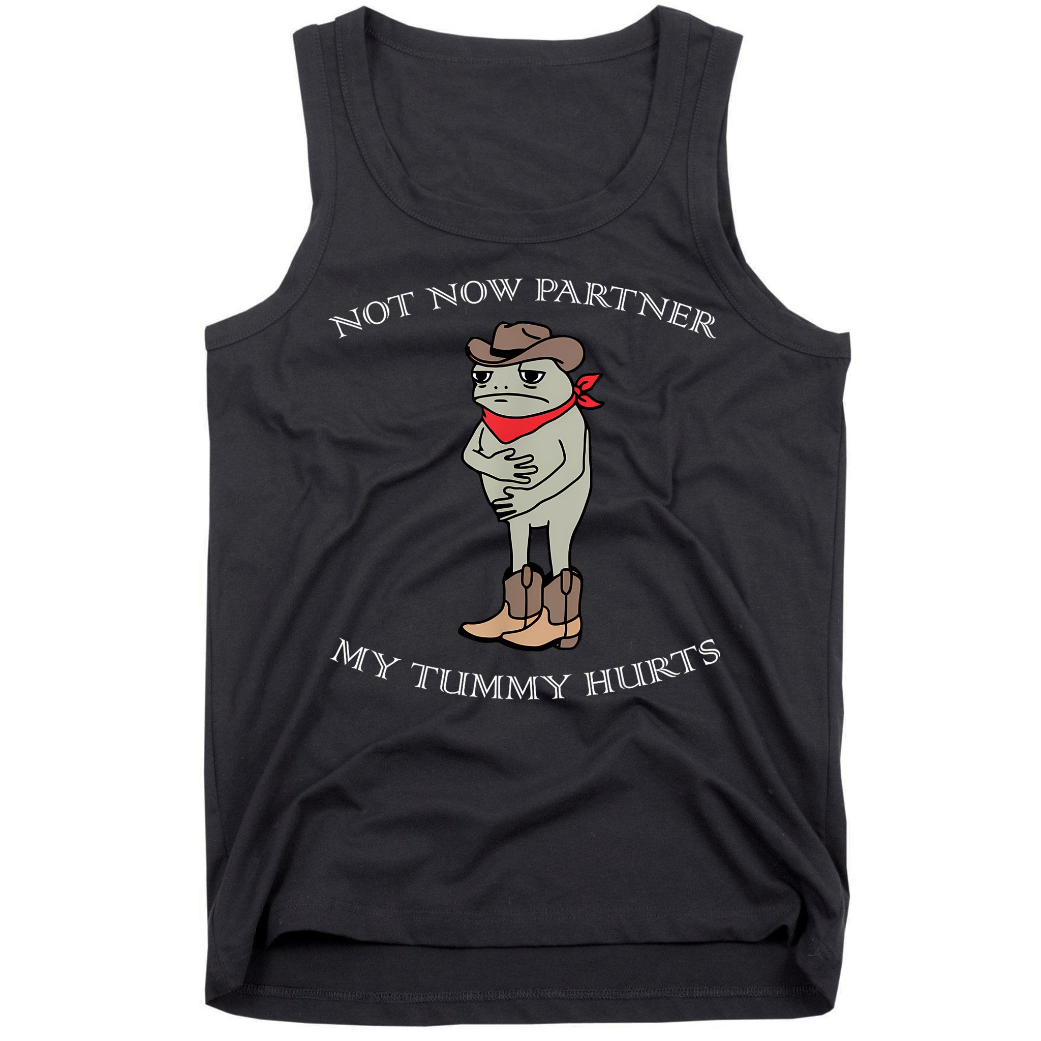 Not Now Partner My Tummy Hurts Tank Top