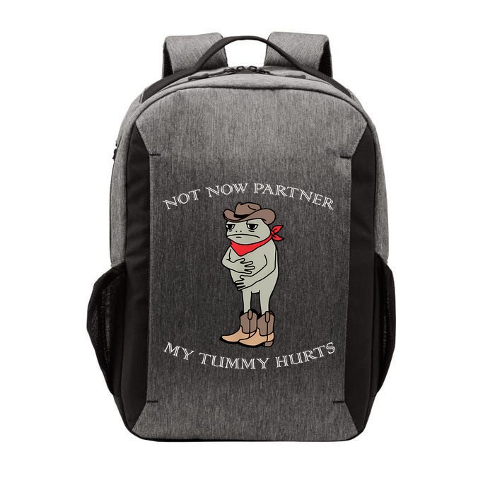 Not Now Partner My Tummy Hurts Vector Backpack