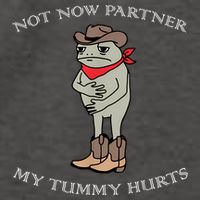 Not Now Partner My Tummy Hurts Vector Backpack