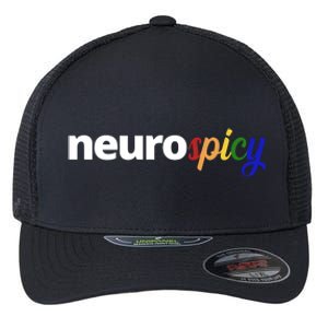 Neurospicy Neurodivergent Pride Autism Flexfit Unipanel Trucker Cap