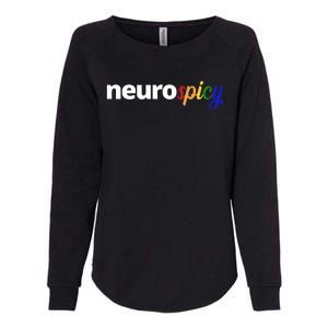 Neurospicy Neurodivergent Pride Autism Womens California Wash Sweatshirt