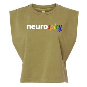 Neurospicy Neurodivergent Pride Autism Garment-Dyed Women's Muscle Tee