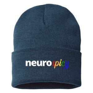 Neurospicy Neurodivergent Pride Autism Sustainable Knit Beanie