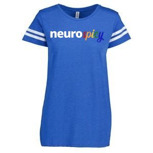 Neurospicy Neurodivergent Pride Autism Enza Ladies Jersey Football T-Shirt