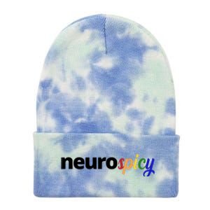 Neurospicy Neurodivergent Pride Autism Tie Dye 12in Knit Beanie