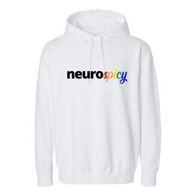 Neurospicy Neurodivergent Pride Autism Garment-Dyed Fleece Hoodie