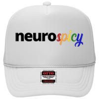 Neurospicy Neurodivergent Pride Autism High Crown Mesh Back Trucker Hat