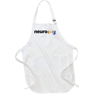 Neurospicy Neurodivergent Pride Autism Full-Length Apron With Pockets