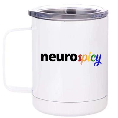 Neurospicy Neurodivergent Pride Autism 12 oz Stainless Steel Tumbler Cup