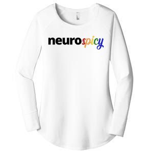 Neurospicy Neurodivergent Pride Autism Women's Perfect Tri Tunic Long Sleeve Shirt