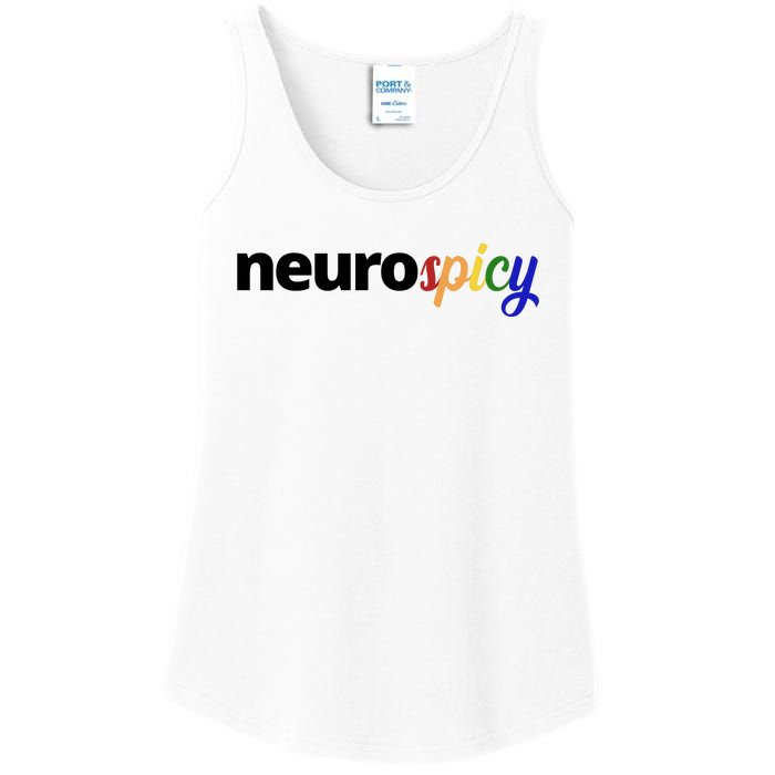 Neurospicy Neurodivergent Pride Autism Ladies Essential Tank