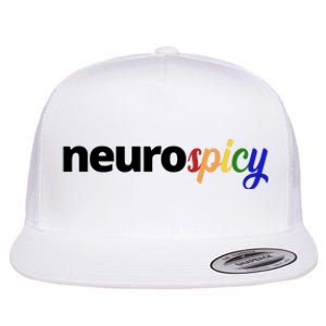 Neurospicy Neurodivergent Pride Autism Flat Bill Trucker Hat