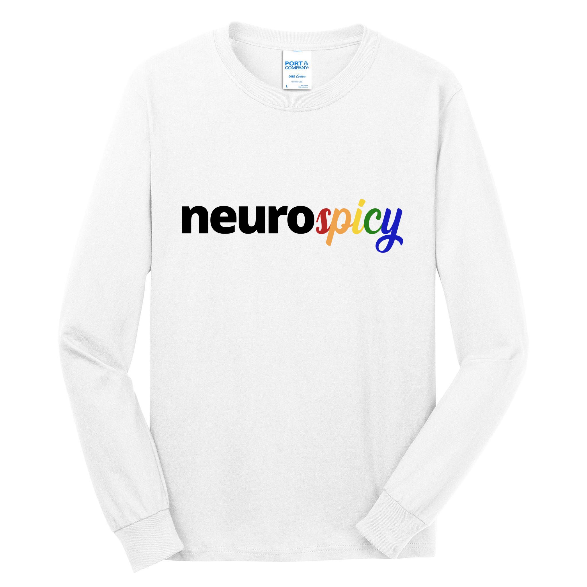 Neurospicy Neurodivergent Pride Autism Tall Long Sleeve T-Shirt