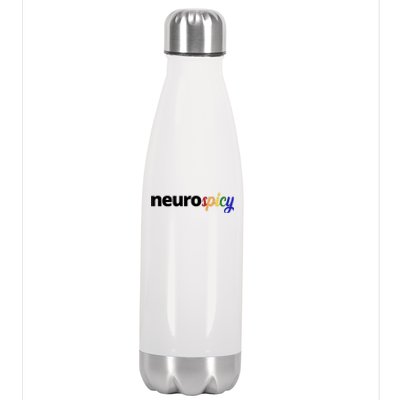 Neurospicy Neurodivergent Pride Autism Stainless Steel Insulated Water Bottle