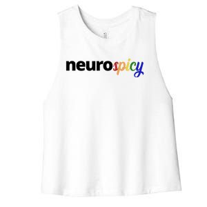 Neurospicy Neurodivergent Pride Autism Women's Racerback Cropped Tank