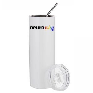 Neurospicy Neurodivergent Pride Autism Stainless Steel Tumbler