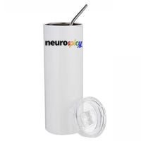 Neurospicy Neurodivergent Pride Autism Stainless Steel Tumbler