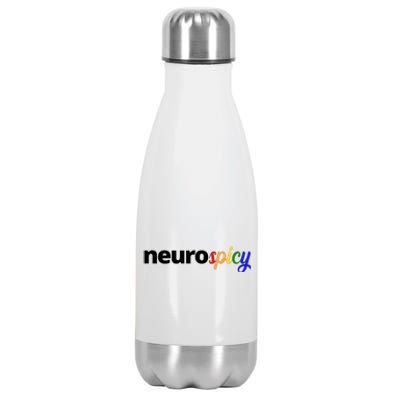 Neurospicy Neurodivergent Pride Autism Stainless Steel Insulated Water Bottle