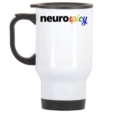 Neurospicy Neurodivergent Pride Autism Stainless Steel Travel Mug