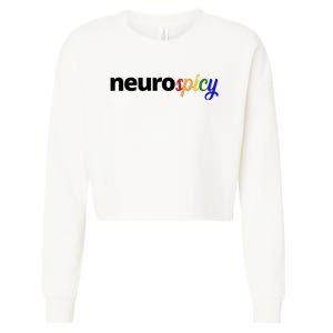 Neurospicy Neurodivergent Pride Autism Cropped Pullover Crew