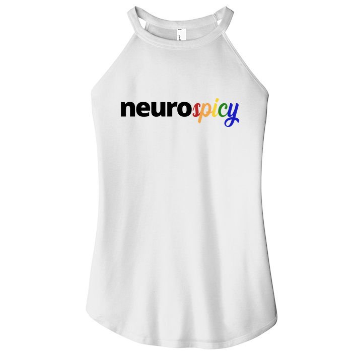 Neurospicy Neurodivergent Pride Autism Women's Perfect Tri Rocker Tank