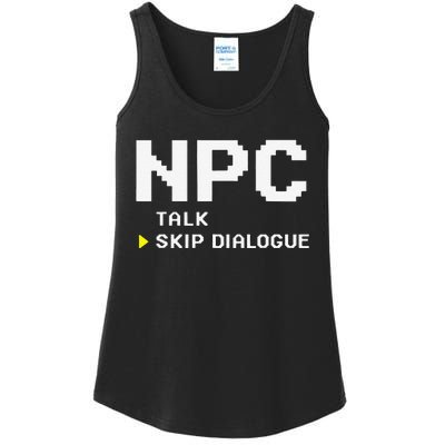 Npc Non Player Character Skip Dialogue Gamer Ladies Essential Tank