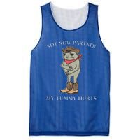 Not Now Partner My Tummy Hurts Mesh Reversible Basketball Jersey Tank